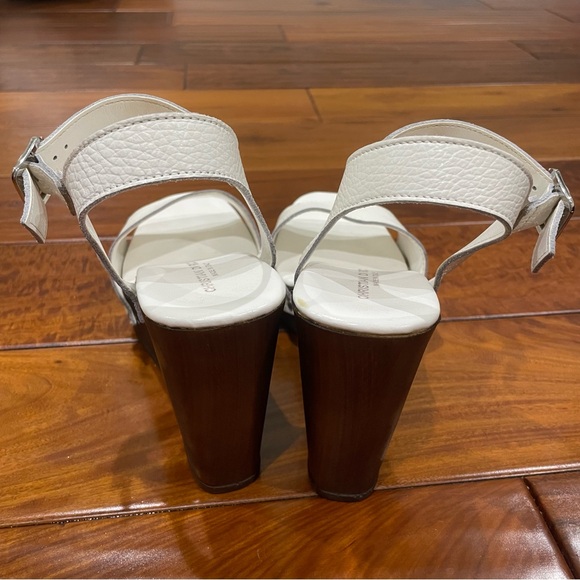 Christian Di Riccio Leather Wedge sandals Size 40 - Picture 4 of 6